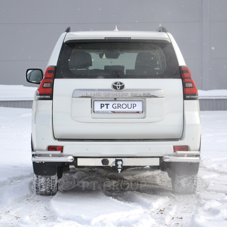 ТСУ /съемный квадрат/ с НЕРЖ накладкой TOYOTA LAND CRUISER Prado 150 2009-/ LC Prado 120 2002-2009/ LEXUS GX 460 2010-2013 купить недорого с доставкой в Томилино