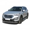 Защита переднего бампера «Труба» (d63,5) для Hyundai Santa Fe (2012-2016)(Окрашенное) купить недорого с доставкой в Томилино