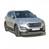Защита переднего бампера «Труба двойная» (d63,5) для Hyundai Santa Fe (2012-2016)(Окрашенное) купить недорого с доставкой в Томилино