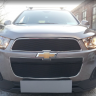 Защита радиатора "Standart" Chevrolet Captiva рестайлинг (2013-2015) чёрная купить недорого с доставкой в Томилино