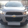 Защита радиатора "Standart" Chevrolet Captiva рестайлинг (2013-2015) чёрная купить недорого с доставкой в Томилино