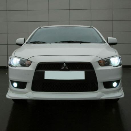 Накладка на передний бампер "GT" для Mitsubishi Lancer X купить недорого с доставкой в Томилино