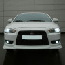 Накладка на передний бампер "GT" для Mitsubishi Lancer X купить недорого с доставкой в Томилино