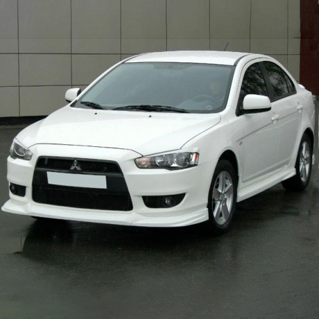 Накладка на передний бампер "GT" для Mitsubishi Lancer X купить недорого с доставкой в Томилино