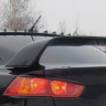 Накладка (юбка) заднего бампера "EVO" var №1 для Mitsubishi Lancer X (2007-2016) купить недорого с доставкой в Томилино