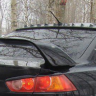 Накладка (юбка) заднего бампера "EVO" var №1 для Mitsubishi Lancer X (2007-2016) купить недорого с доставкой в Томилино