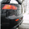 Накладка (юбка) заднего бампера "EVO" var №1 для Mitsubishi Lancer X (2007-2016) купить недорого с доставкой в Томилино