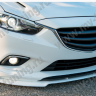 Сплиттер переднего бампера под клыки №2 "Lite Style" для Mazda 6 (2013-н.в.) купить недорого с доставкой в Томилино