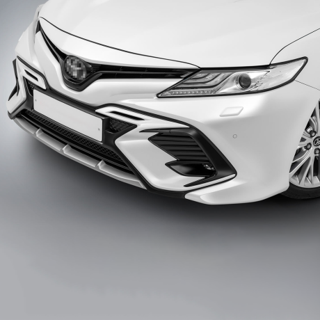 Накладка на передний бампер "HARIUS" для Toyota Camry (70) купить недорого с доставкой в Томилино