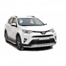 Защита переднего бампера «Труба двойная» (d51) для Toyota RAV4 рестайлинг (2015-н.в.)(Окрашенное) купить недорого с доставкой в Томилино