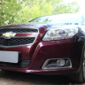Защита радиатора "Standart" Chevrolet Malibu (2012-2015) чёрная купить недорого с доставкой в Томилино