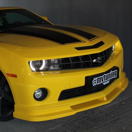 Накладка (юбка) переднего бампера (цельная) для Chevrolet Camaro SS (2009-2012) купить недорого с доставкой в Томилино