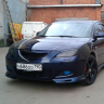 Накладки на фары (реснички) "Длинные" Mazda 3 седан (2003-2009) купить недорого с доставкой в Томилино