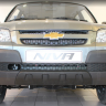 Защита радиатора "Standart" B@3 2123 "Chevrolet Niv@" чёрная купить недорого с доставкой в Томилино