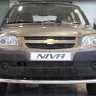 Защита радиатора "Standart" B@3 2123 "Chevrolet Niv@" чёрная купить недорого с доставкой в Томилино