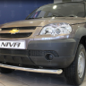 Защита радиатора "Standart" B@3 2123 "Chevrolet Niv@" чёрная купить недорого с доставкой в Томилино