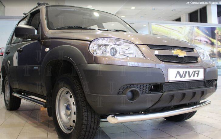 Защита радиатора "Standart" B@3 2123 "Chevrolet Niv@" чёрная купить недорого с доставкой в Томилино