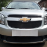 Защита радиатора "Standart" Chevrolet Orlando (2009-2015) верх, чёрная купить недорого с доставкой в Томилино
