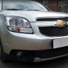 Защита радиатора "Standart" Chevrolet Orlando (2009-2015) верх, чёрная купить недорого с доставкой в Томилино