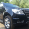 Защита радиатора "Standart" Chevrolet Trailblazer (2012-2015) чёрная купить недорого с доставкой в Томилино
