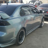 Накладки на пороги "Zodiak" для Mitsubishi Lancer X (2007-2016) купить недорого с доставкой в Томилино