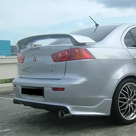 Накладка (юбка) заднего бампера "Zodiak" var №1 для Mitsubishi Lancer X (2007-2016) купить недорого с доставкой в Томилино