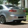 Накладка (юбка) заднего бампера "Zodiak" var №1 для Mitsubishi Lancer X (2007-2016) купить недорого с доставкой в Томилино