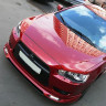 Накладка (юбка) переднего бампера "Zodiak" (с планкой) для Mitsubishi Lancer X (2007-2010) купить недорого с доставкой в Томилино
