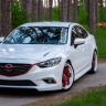 Капот "SkyActivSport" var №1 (с глухими жабрами) для Mazda 6 (2013-н.в.) купить недорого с доставкой в Томилино