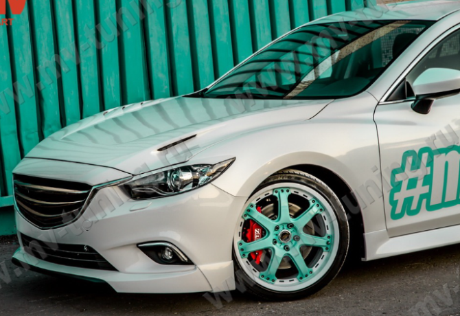 Капот "SkyActivSport" var №1 (с глухими жабрами) для Mazda 6 (2013-н.в.) купить недорого с доставкой в Томилино