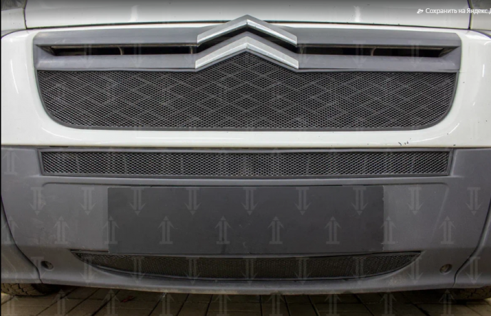 Защита радиатора "Standart" Citroen Jumper (2006-2014) верх, чёрная купить недорого с доставкой в Томилино