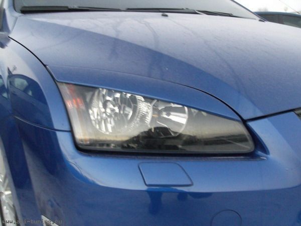 Накладки на фары (реснички) широкие var №2 для Ford Focus 2 (2004-2008) купить недорого с доставкой в Томилино