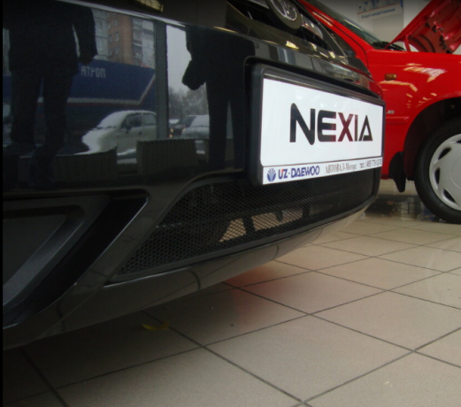 Защита радиатора "Standart" Daewoo Nexia (2008-2016) чёрная купить недорого с доставкой в Томилино