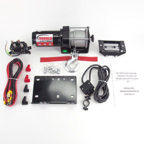 Лебедка для квадроцикла "Master Winch" PM3000, электрическая, 12В купить недорого с доставкой в Томилино