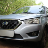 Защита радиатора "Standart" Datsun mi-Do (2015-н.в.) чёрная купить недорого с доставкой в Томилино