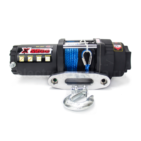 Лебедка для квадроцикла "Master Winch" Х2500S, электрическая, с синтетическим тросом, 12В купить недорого с доставкой в Томилино