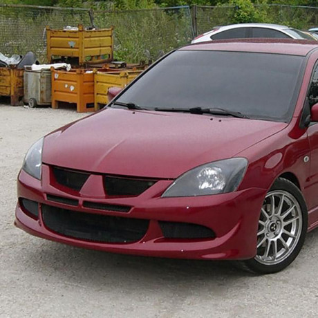 Бампер передний в стиле "EVO" для Mitsubishi Lancer IX (2003-2009) купить недорого с доставкой в Томилино
