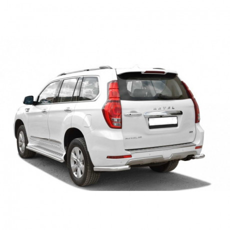 Защита заднего бампера «Уголки» (d63.5) Haval H9(Окрашенное) купить недорого с доставкой в Томилино