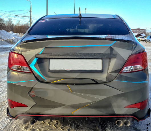 Лип-Спойлер "HS-1" для Hyundai Solaris (2010-2016) купить недорого с доставкой в Томилино