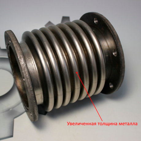 Сильфон (внутр.d=100мм, фл.круглый, увел.ресурс), (трактор К-744,Т-15,Т-221, катер КС-101,104,110) 700.00.10.070 купить недорого с доставкой в Томилино