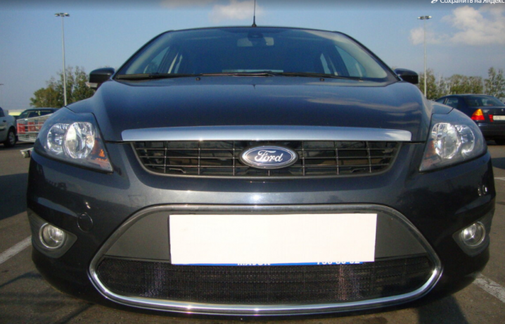 Защита радиатора "Standart" Ford Focus II рестайлинг (2007-2011) чёрная купить недорого с доставкой в Томилино