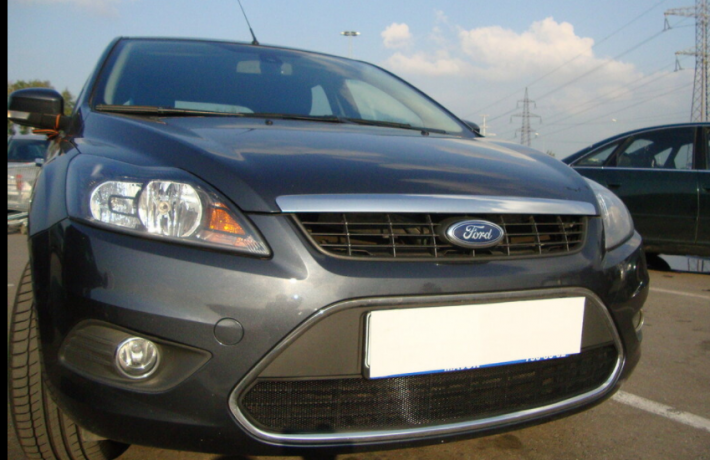 Защита радиатора "Standart" Ford Focus II рестайлинг (2007-2011) чёрная купить недорого с доставкой в Томилино