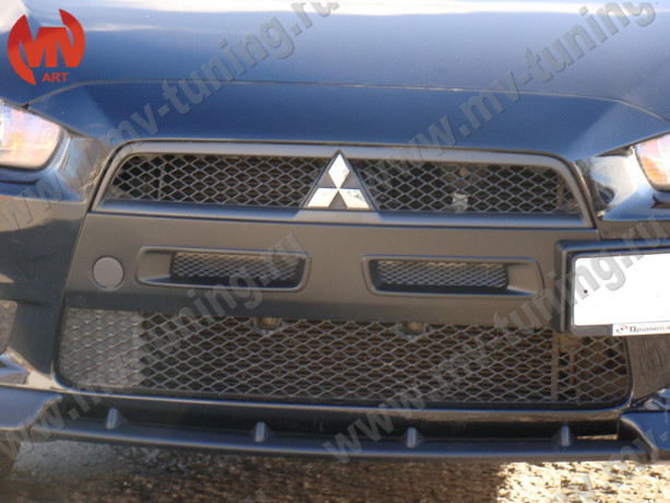 Воздуховоды радиатора в передний бампер (Цельные) var №1 для Mitsubishi Lancer X (2007-2010) купить недорого с доставкой в Томилино
