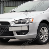 Воздуховоды радиатора в передний бампер (Цельные) var №2 для Mitsubishi Lancer X (2007-2010) купить недорого с доставкой в Томилино