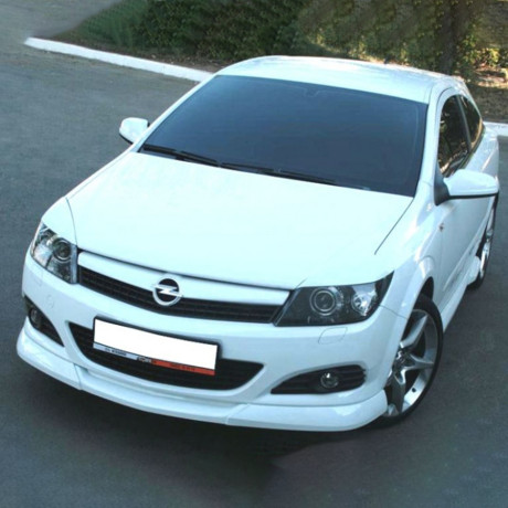 Накладка (юбка) переднего бампера "GT" для Opel Astra H (3D, 5D) купить недорого с доставкой в Томилино