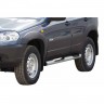 Защита порогов «Труба с проступью» металлическая заглушка B@3 2123 "Chevrolet Niv@" RS купить недорого с доставкой в Томилино