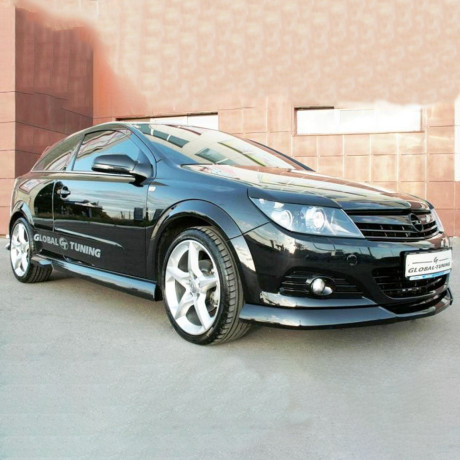 Накладки на пороги "GT" для Opel Astra H (3D, 5D) купить недорого с доставкой в Томилино