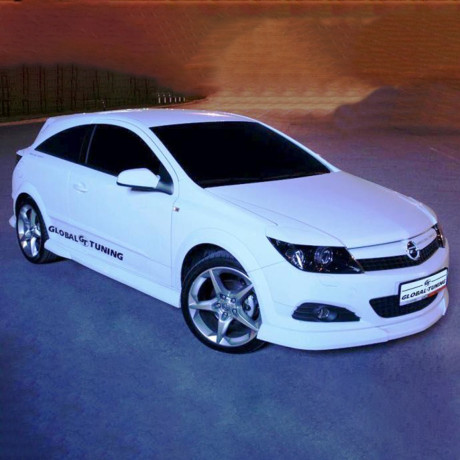 Накладки на пороги "GT" для Opel Astra H (3D, 5D) купить недорого с доставкой в Томилино
