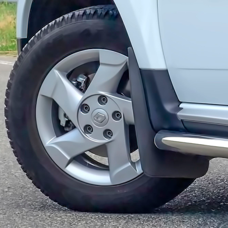 Брызговики ПЕРЕДНИЕ (2 шт) широкие Renault Duster (2012-2020 г.в.) купить недорого с доставкой в Томилино