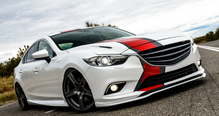 Сплиттер передний под стандартный бампер для Mazda 6 (2013-н.в.) купить недорого с доставкой в Томилино